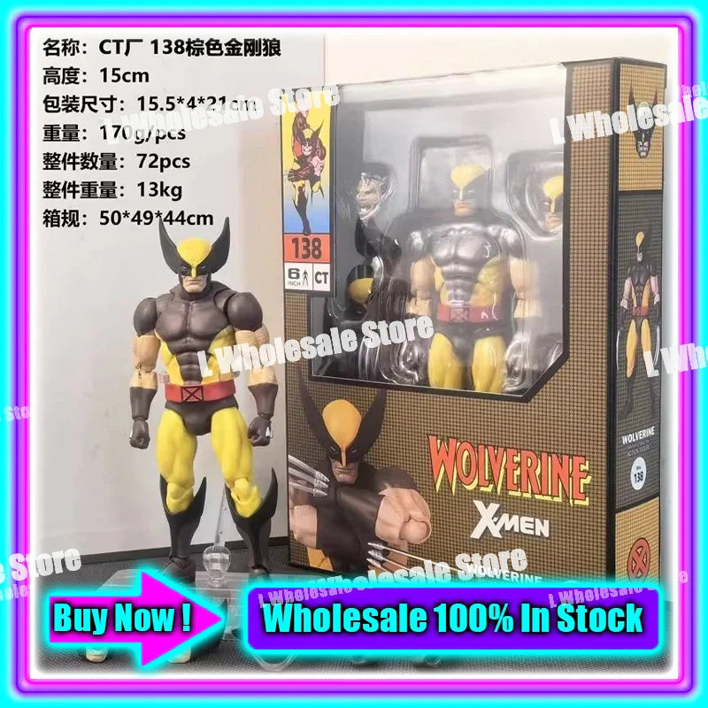 In Stock Ct Toys Blue Batman Spiderman Mess Toys Superior Symbiote Scarlet Spider Daredevil Wolverine Anime Action Figure Toys