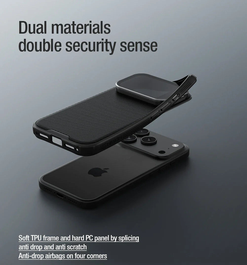 For iPhone 17 Pro Max Magsafe Case NILLKIN CamShield Prop With Foldable Protection Lens Stand Magnetic Cover For iPhone 17 Pro