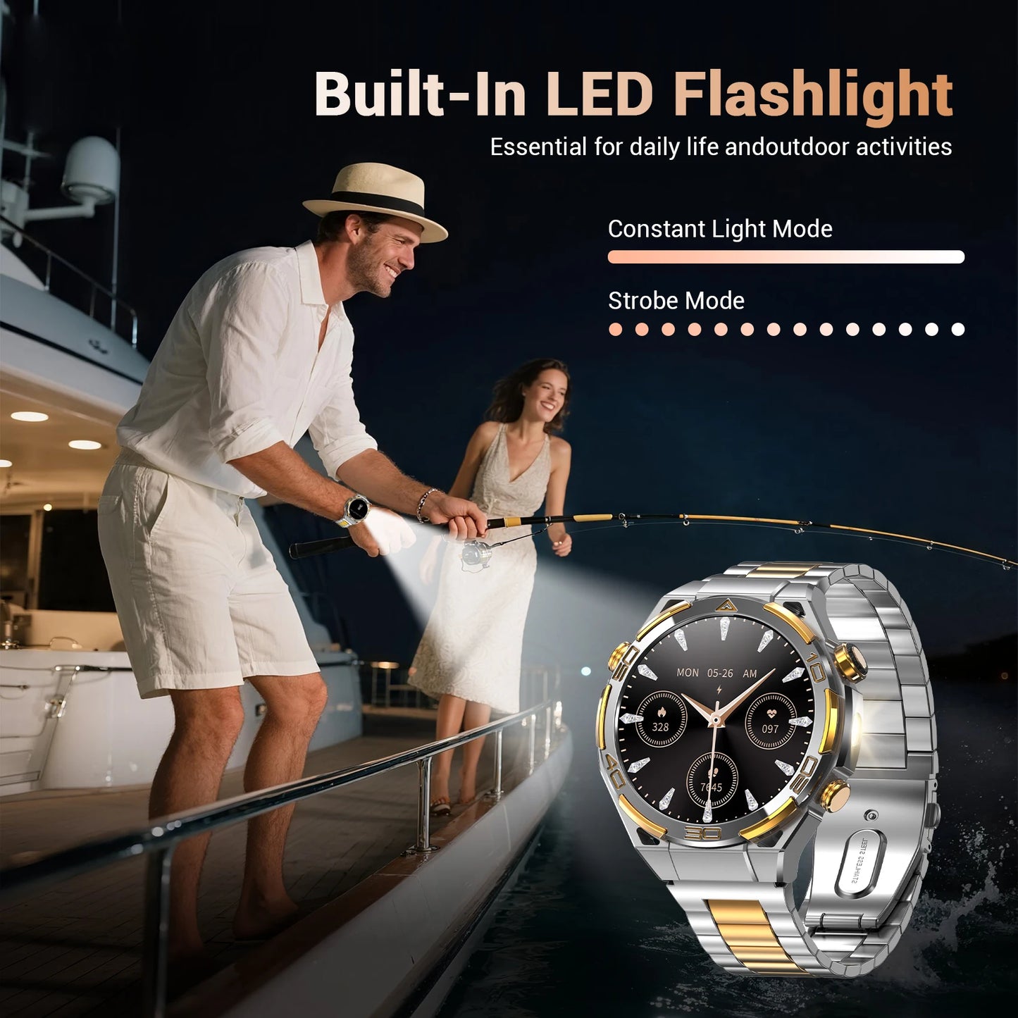 New Blackview W90 Pro GPS Smart Watch 1.43" HD AMOLED Display, 900mAh/ 20Days Standby Bluetooth Waterproof Sport Watch for Men