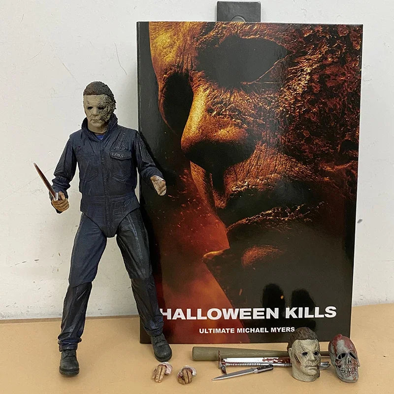 NECA Michael Myers Figure With LED Pumpkin Halloween Ultimate  Action Figure Toy Doll Decor Christmas Gift Halloween Horror Toy