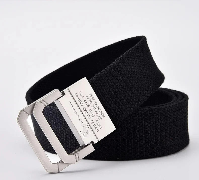 JIFANPAUL Brand New Canvas Belt Outdoor Tactical Belt Unisex High Quality Canvas Belts for Jeans Male Luxury Casual Straps