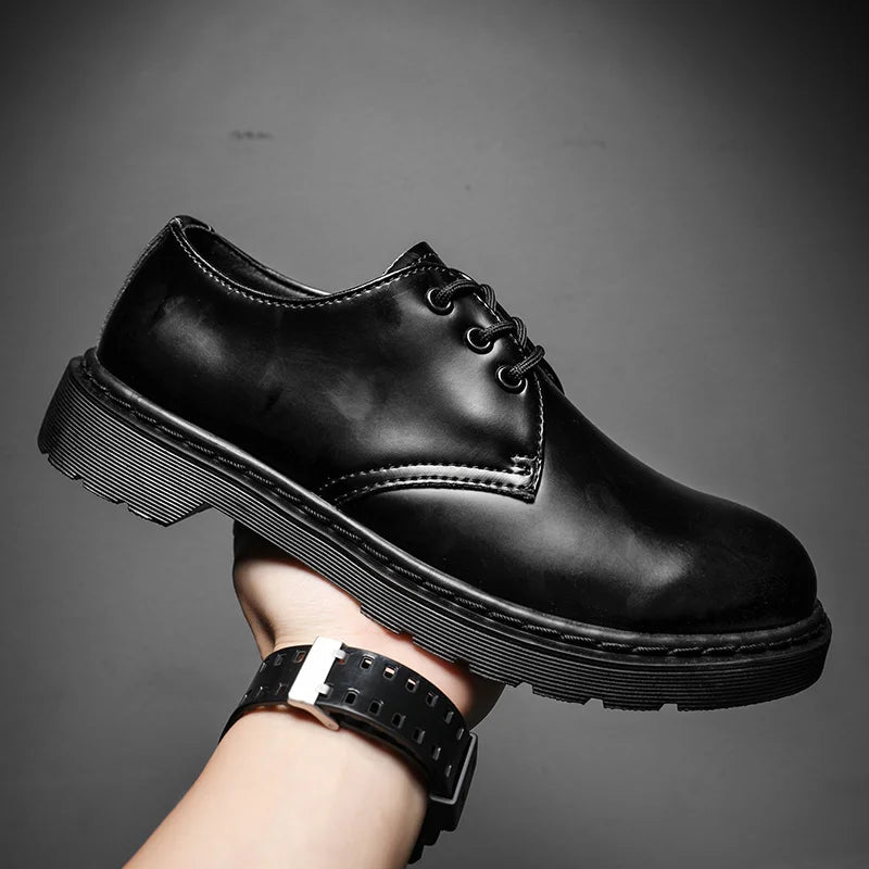 Oxford Mens Dress Shoes lace up fashion Formal Business genuine Leather Minimalist Shoes for Men men dress shoes big size 48