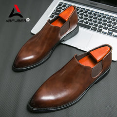 Luxury Fashion Work Shoes Men Party Wedding Leather Men Shoes