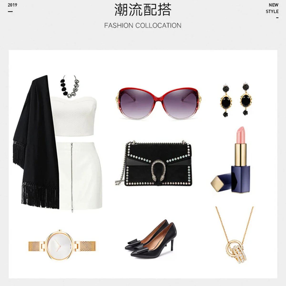 Ladies Fashion New Ladies UV Protection Sunglasses Shade Driving Big Frame Fox Head Sunglasses