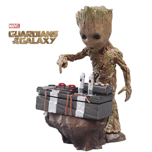Marvel Guardians Of The Galaxy Groot Statue Model Avengers Cute Baby Tree Man Pvc Anime Action Figure Toys Collection Kids Gift