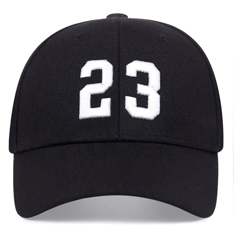 Unisex 23 Embroidery Baseball Caps Spring Autumn Outdoor Adjustable Casual Hats Hip Hop Cap Sunscreen Hat