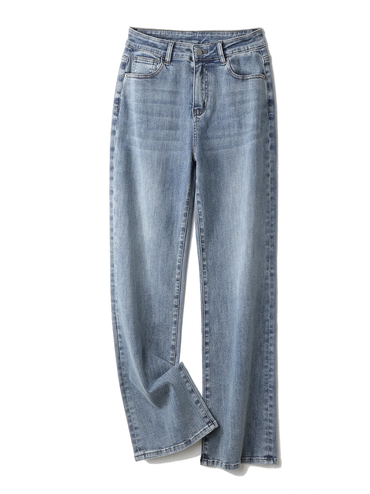 Plus Size Wide Leg Jeans for Women High Waist Straight Fitting Women Jeans