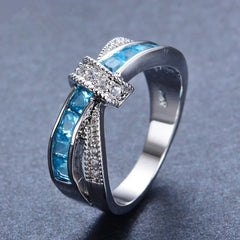 925 Sterling silver Ring Beautiful pretty fashion Wedding ring Party White