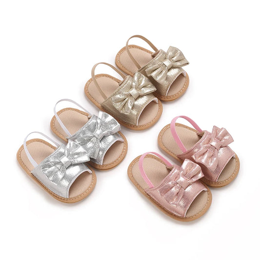 Baby Girl Princess Casual Sandals Bow Classic Retro Leather Multi Color