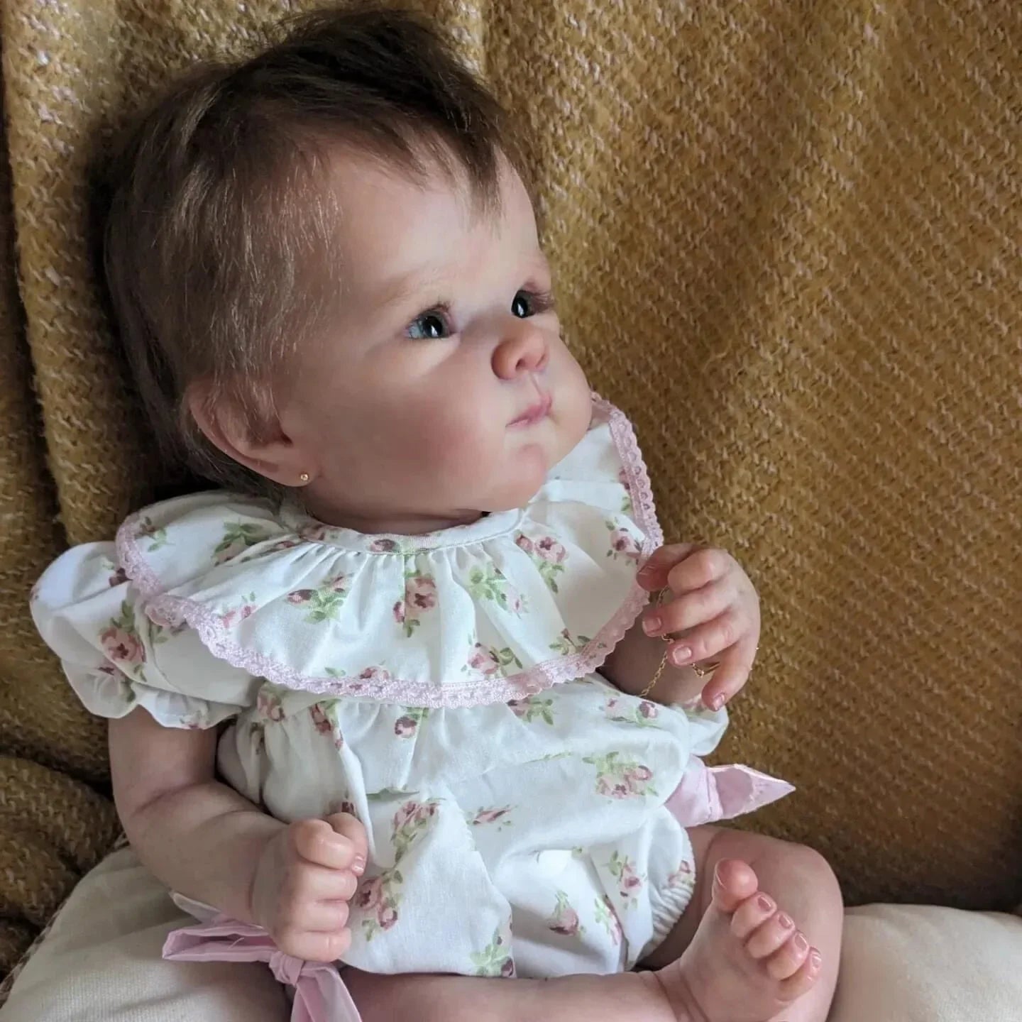 50cm Cuddly Bettie Bebe Reborn Doll With Rooted Hair Soft Cloth Body High Quality Painted With Visible Veins Reborn Doll