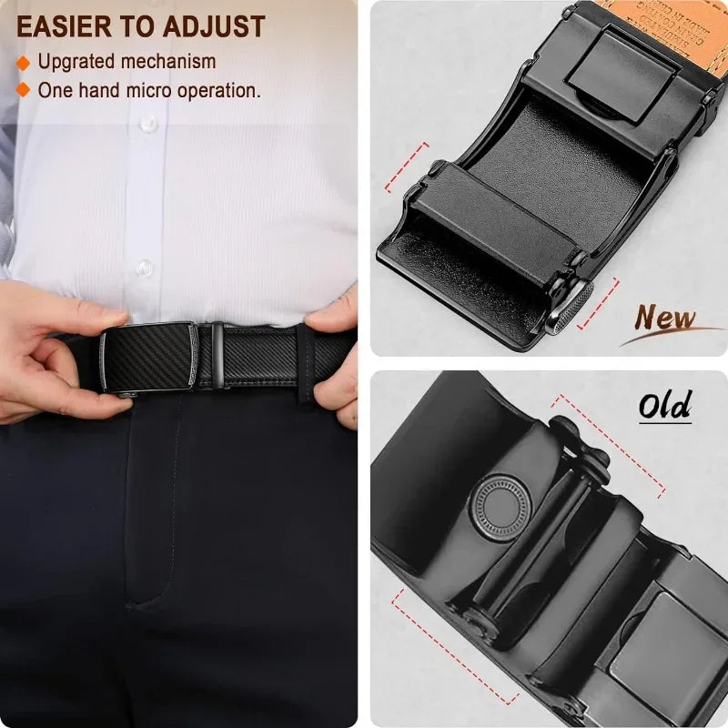 Men's Genuine Leather Cowhide Belt, For Dress Pants