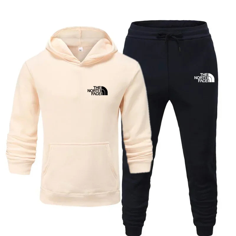Autumn and winter hot selling men's and women's casual sports outdoor jogging hoodie set, sports hoodie and sports pants set