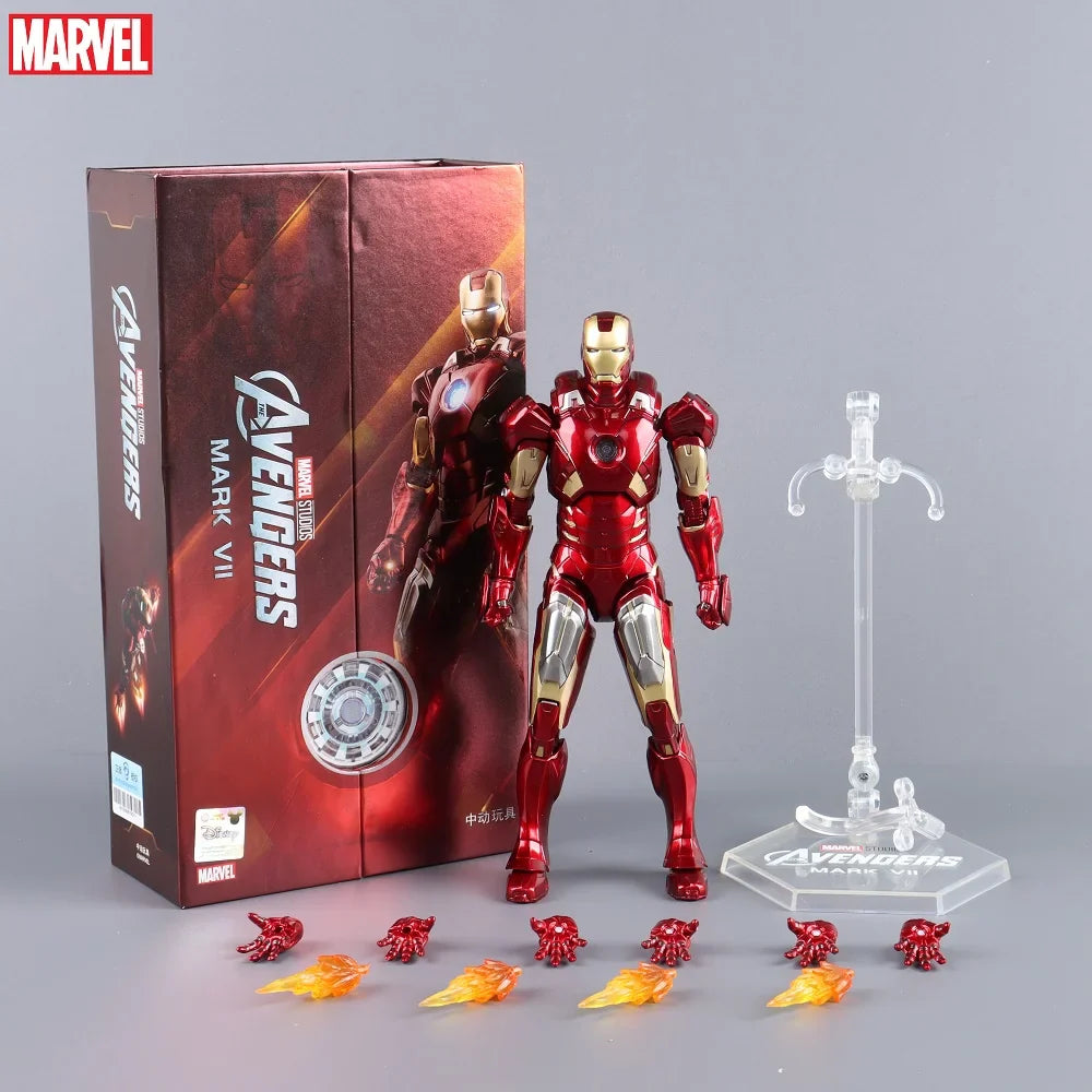 ZD Toys Iron Man Action Figure Iron Patriot MK1-7 MK17 MK33 MK85 MK30 War Machine Legends Avengers Tony Stark Collect Toy Gift