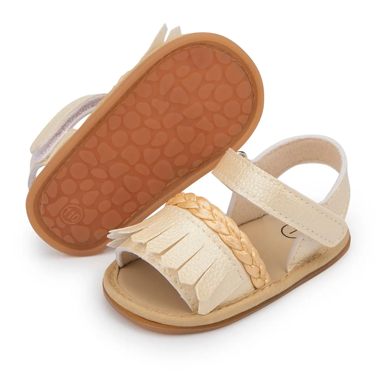 Baby Sandals Baby Girl Shoes Flats Rubber Sole Anti-Slip Sandalen Garden Shoes