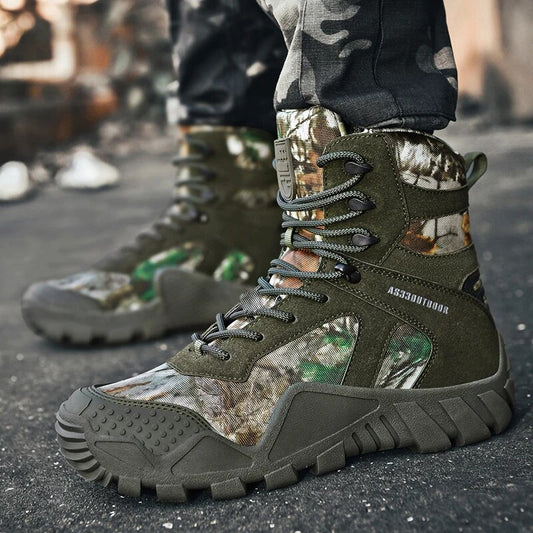 Men Ankle Boot Men's Military Boots Combat Tactical Army Boots Men Shoes