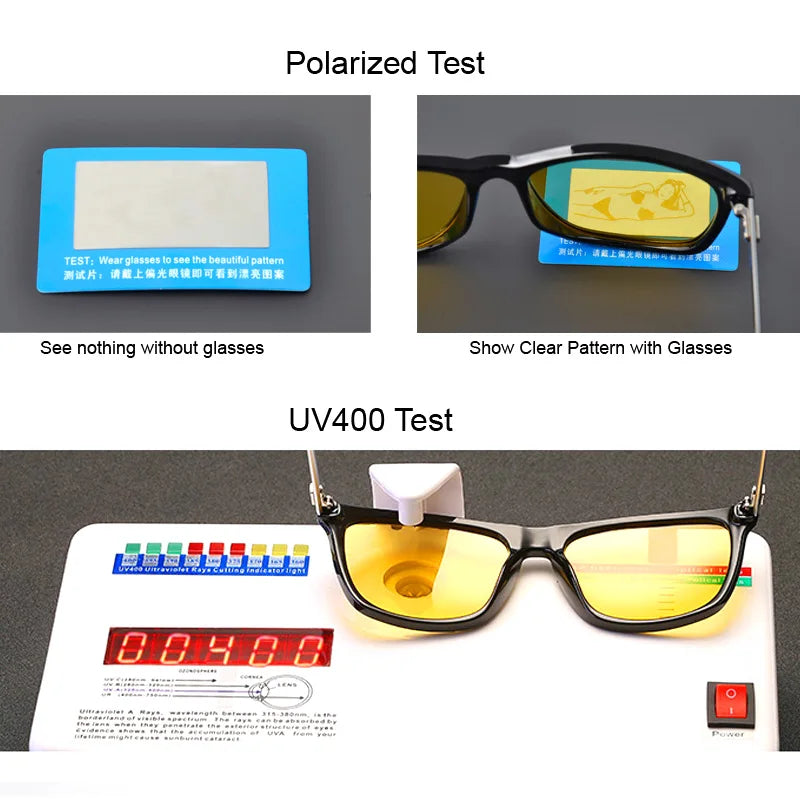 Glasses for Driving Nighttime Driver Goggles Yellow Sunglasses for Men