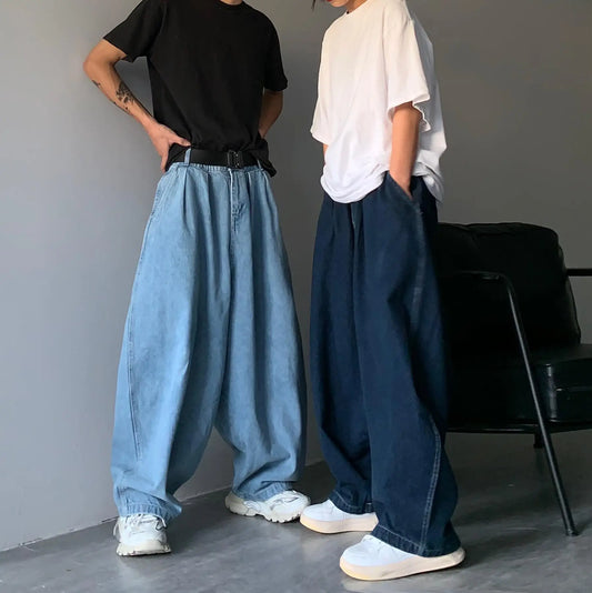 5XL Wide Leg Cargo Pants Streetwear Baggy Jeans Spring Summer Men Trousers