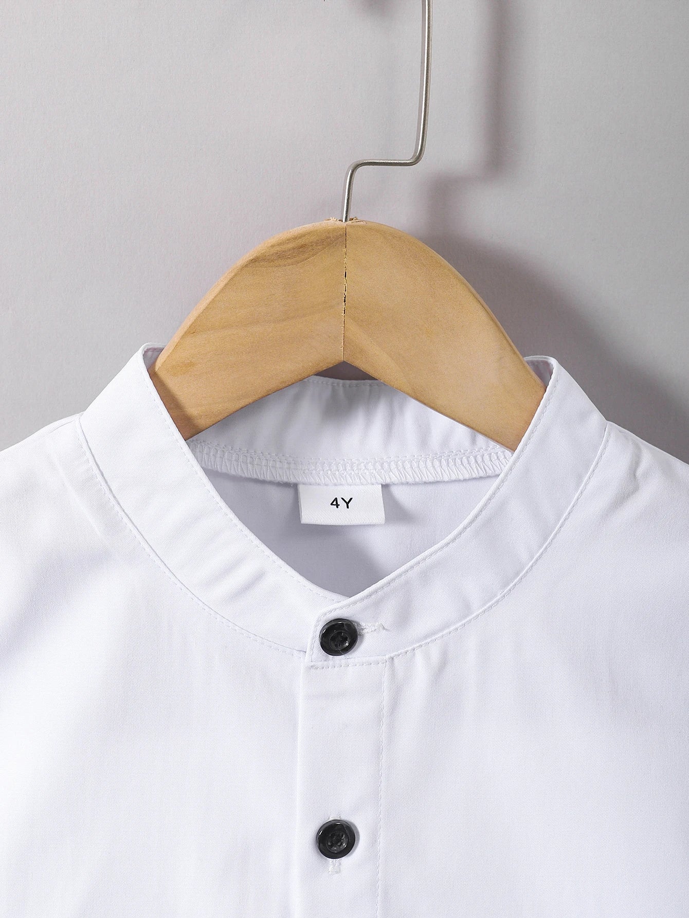 Middle East 2Pcs boys' clothing summer stand up collar button up short sleeved shirt and striped short sleeved casual versatile