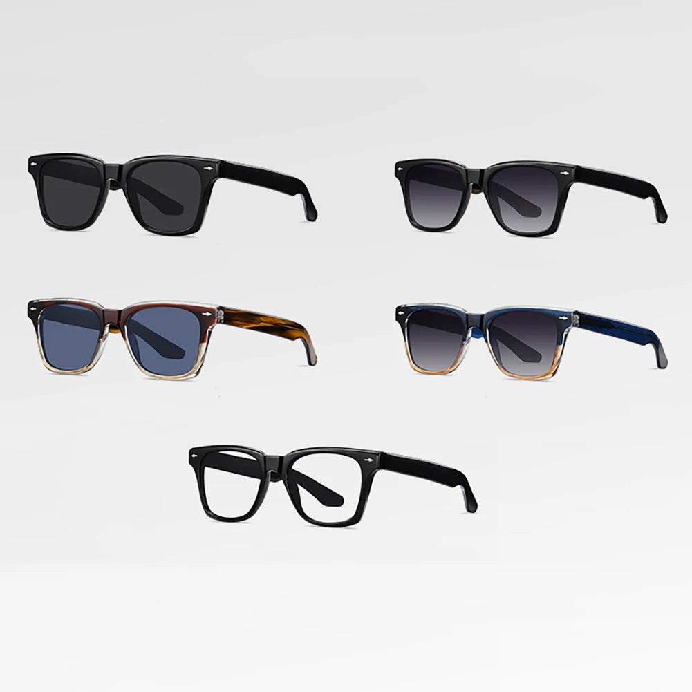 Sunglasses polarized men acetate glasses for women black grey