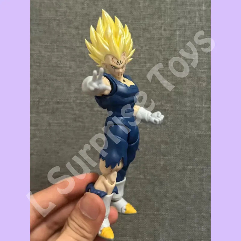 Black Hole TK Custom Dragon Ball Z Super Saiyan SSJ Majin Vegeta Battle Damage Full Power Anime Action Figures Models Gifts Toys