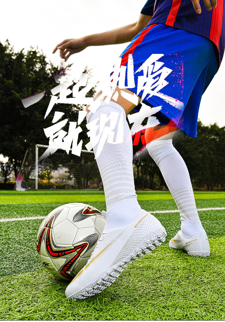Football Boots Breathable Outdoor Lightweight Non-slip Training Soccer Shoes