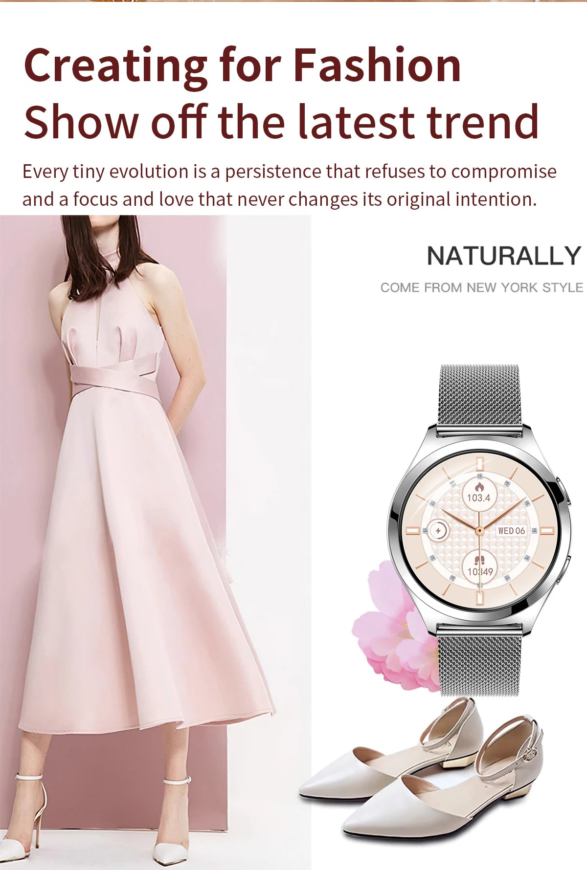 LIGE Luxury 1.27" HD Screen Smart Watch Women Waterproof Bluetooth Call Women’s Bracelet Sports Health Monitor Ladies Smartwatch