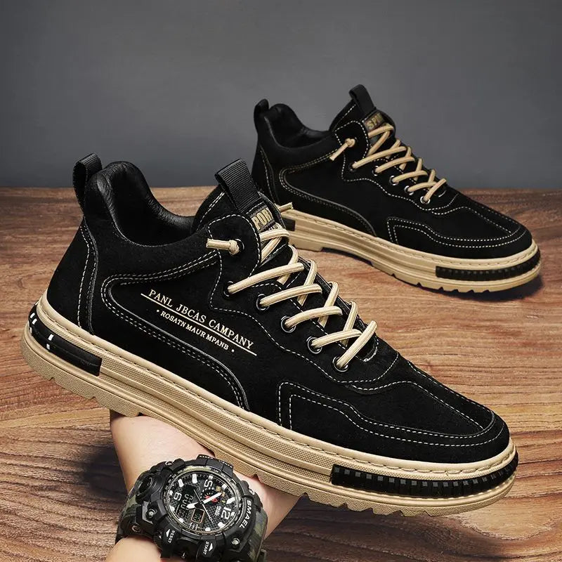 Mens Shoes Casual Summer Sneakers Outdoor Platform Hiking Fashion Luxury Leather Loafers Tennis Ankle Boots Flat Trainers 2025