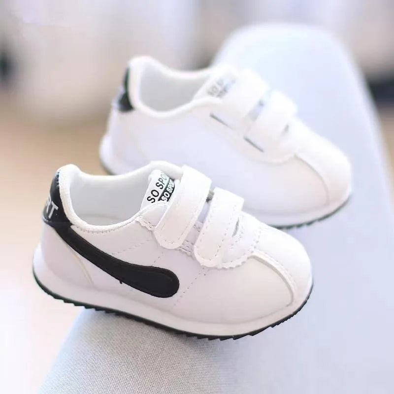 Kids White Shoes Baby Breathable Shoes Boys Girls Toddler Footwear Patchwork