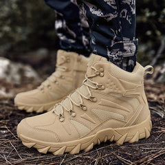 Men's Military Boot Combat Mens Ankle Boot Tactical Army Boot Male Shoes Big Size 39-46 Flats Non-slip Shoes Motocycle Boots