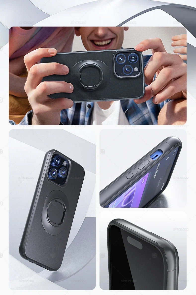Quad-style Moto/Bike/Motorcycle/Bicycle Case for iPhone 17/16/15/14/13/12/11 Pro/Max fit Phone Holder Mount with Lock-in Design