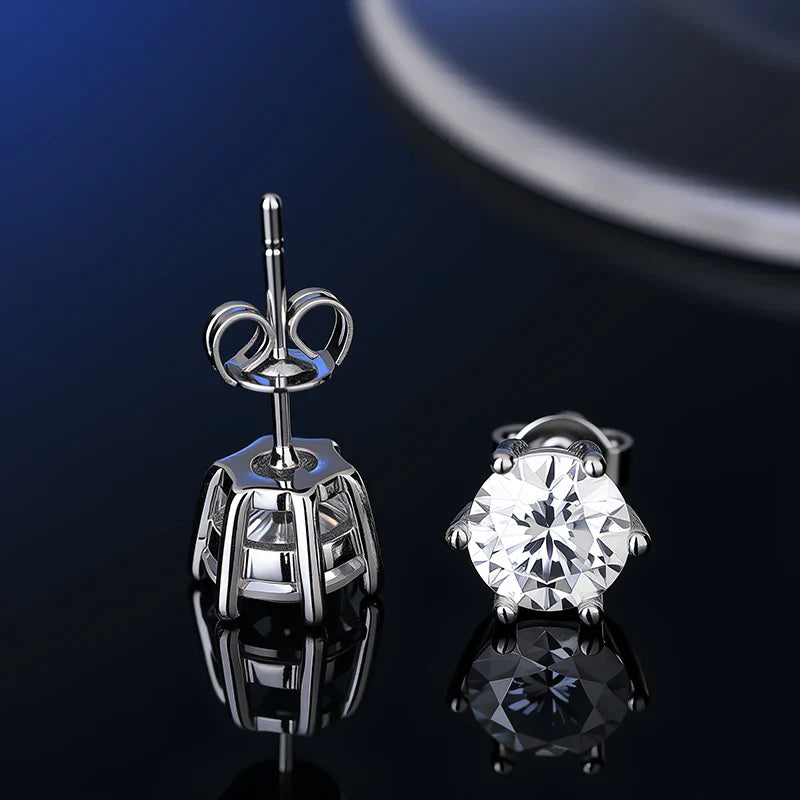 GRA Certificate Promotion 100% Moissanite Earrings for Women Pass Diamond Test Pen Ear Studs 925 Sterling Silver Fine Jewelry