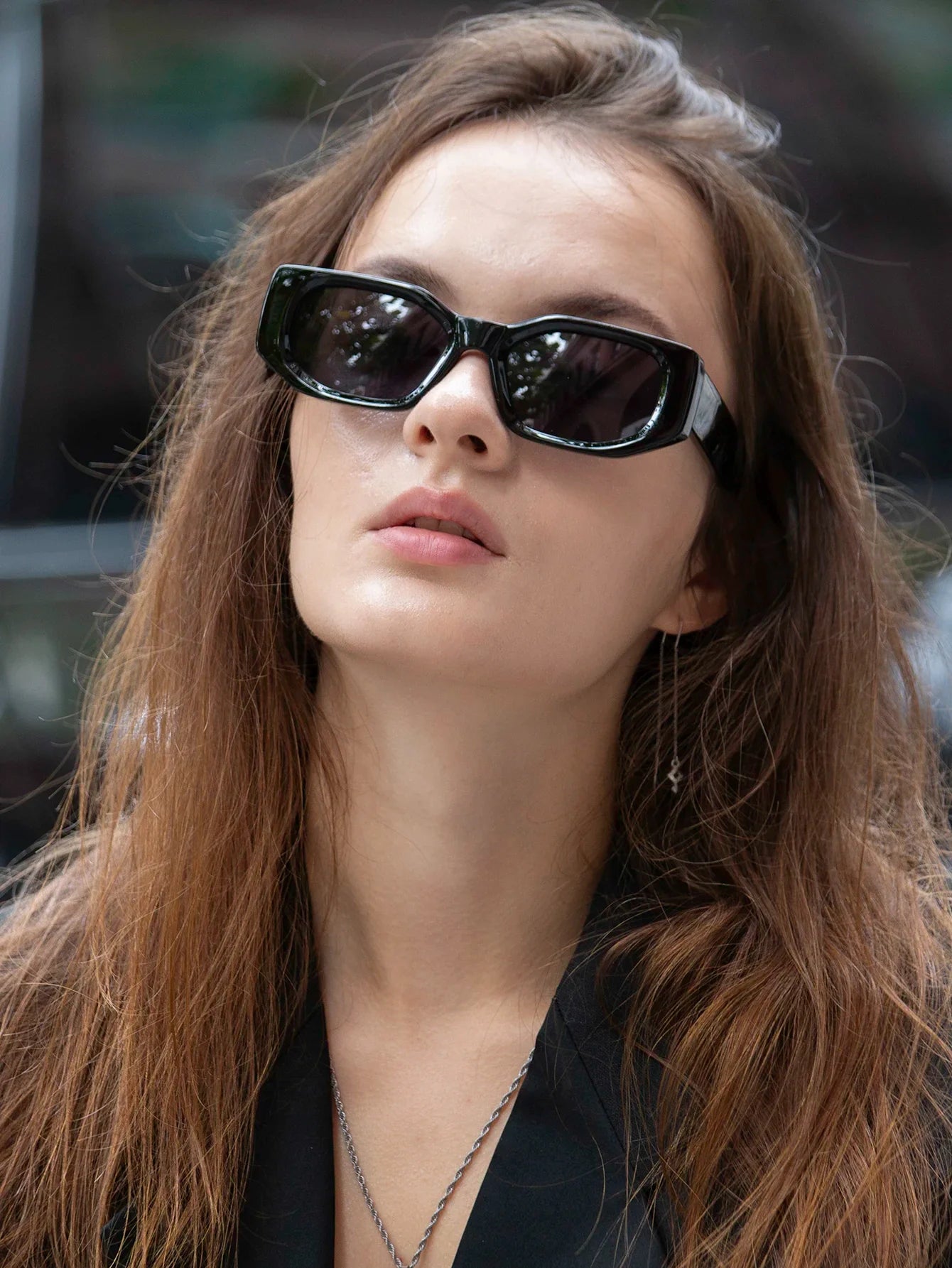 Ruiao 2025 new black classic retro designer branded concave irregular thick frame men women fashion sunglasses