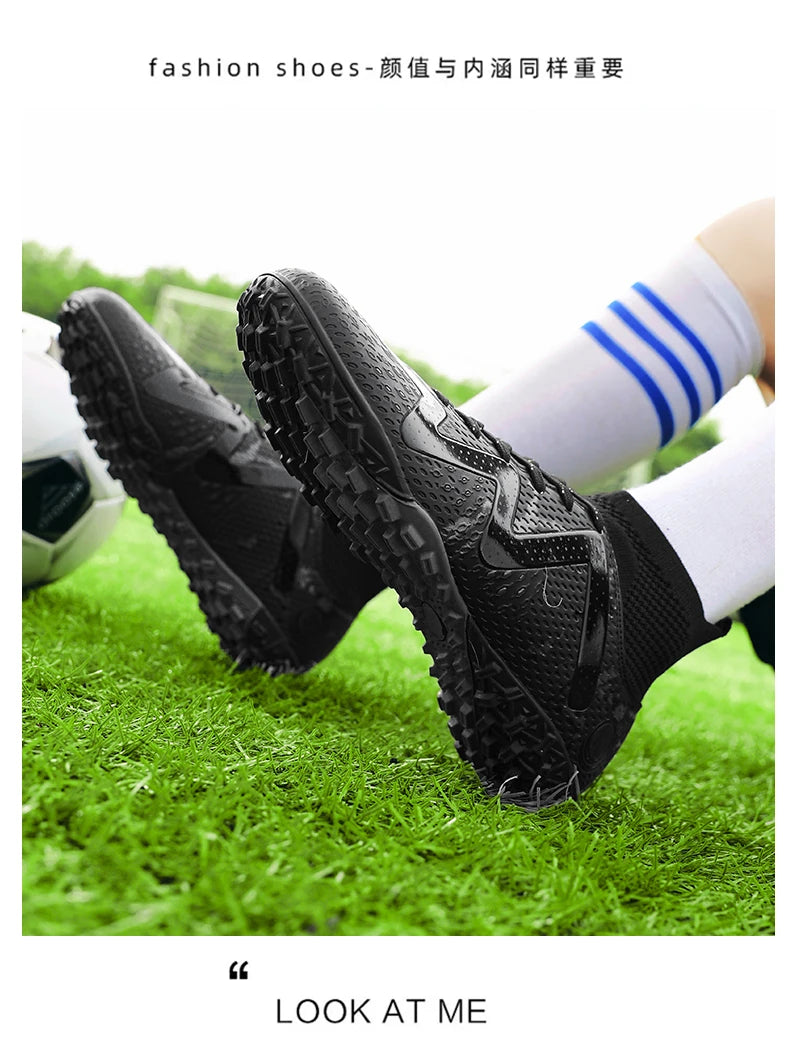 Men's Football Boots Professional Society Football Boot Outdoor Sports Kids Turf Soccer