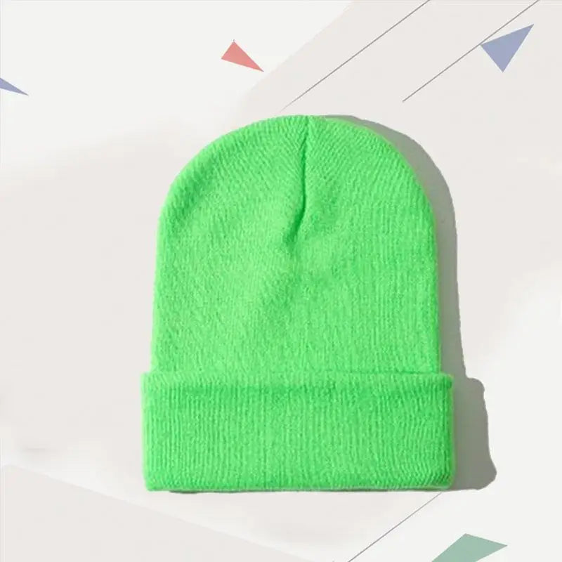 DIY Personalized Embroidered Design Knitted Hat Custom Logo Autumn Winter Warm Beanie Team Customize Stocking Skull Balaclava