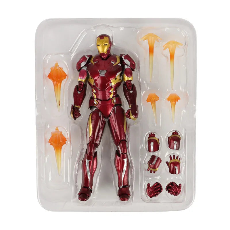 Iron Man MK85 MK50 MK20 MK5 MK7 Action Figure Model Collectible Toys birthday Gift for Children