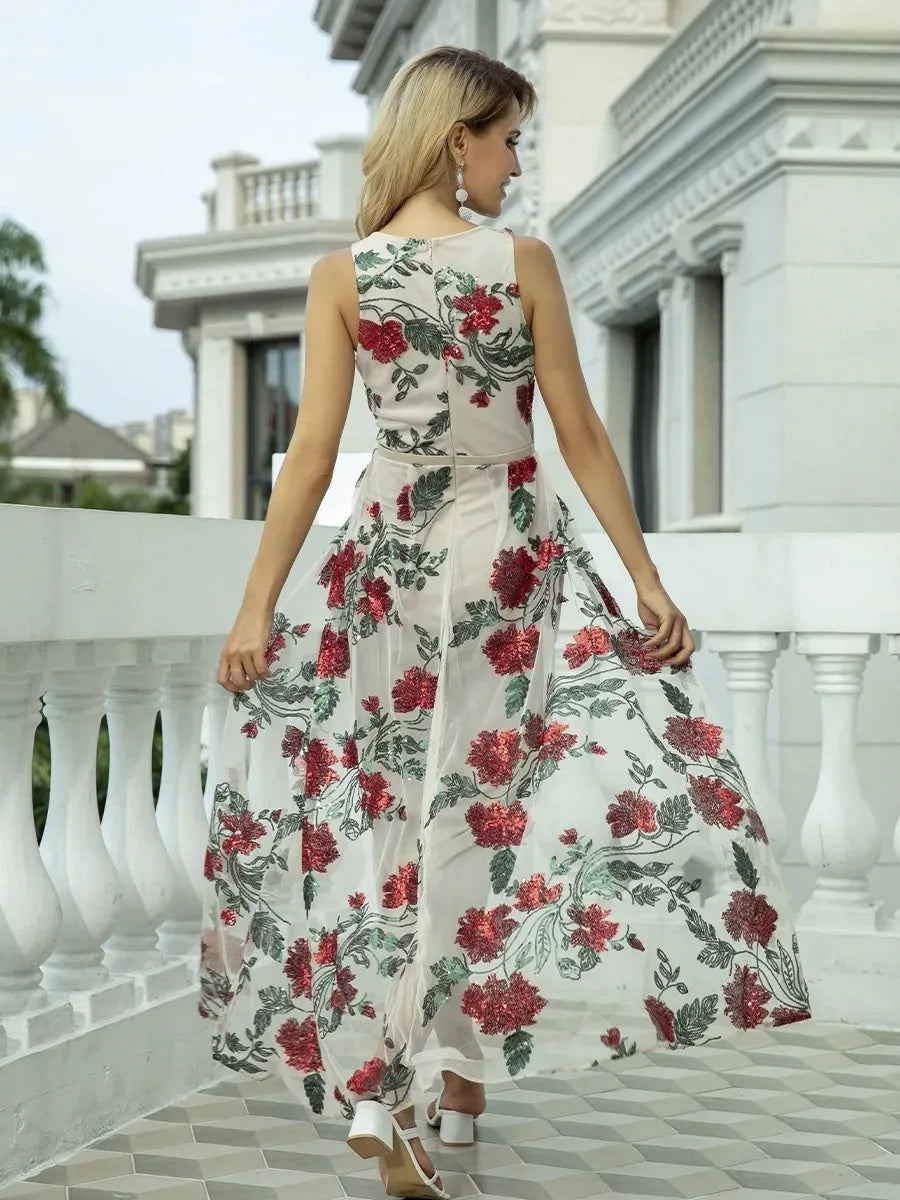Evening wear Dresses: Ankle-Length Sequin of Formal Evening Prom Dress Women