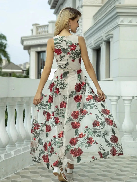 Evening wear Dresses: Ankle-Length Sequin of Formal Evening Prom Dress Women