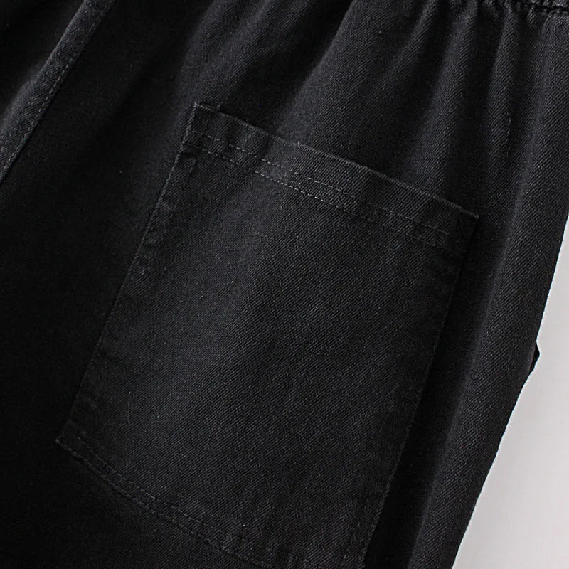 5XL Plus Size Jeans Women's Clothing Fall/Winter Fish Embroidery Pocket Floral Patch Pants