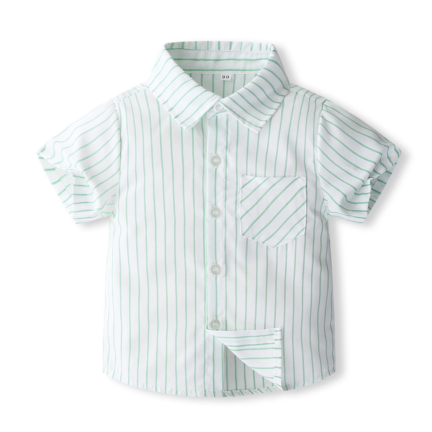 1-5Y Baby Boys Gentleman Outfit Stripe Print Short Sleeve Shirts +Bow Tie + Suspender Shorts Sets Kids Summer Clothes