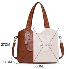 Luxury Soft Leather Handbags Designer Retro Crossbody Bags for Women