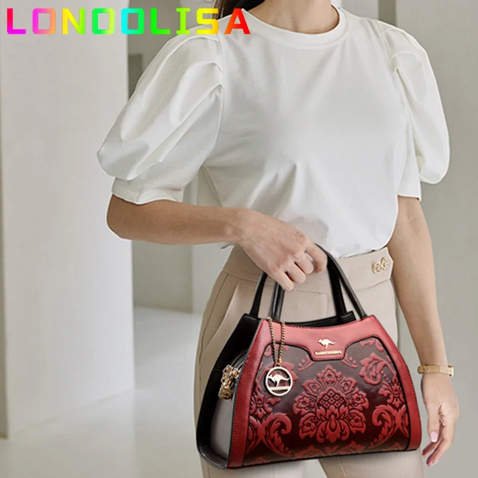 Casual Tote Leather Handbags Purse Women Bag Designer Messenger