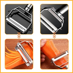 4In1 Multifunctional Vegetable Peeler Fruit Peeler Stainless Steel Vegetable Cutter Melon