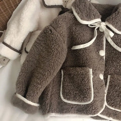 Fashion Fleece Thick Infant Toddler Child Warm Coat Toddler Outwear