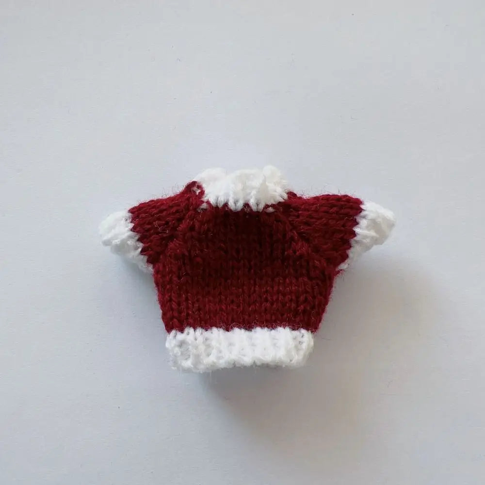 Christmas Style Dolls Sweater Dog Doll Clothes Cute White/Red/Green BJD Doll Clothes Mini 10cm for 16cm/17cm Bjd Doll
