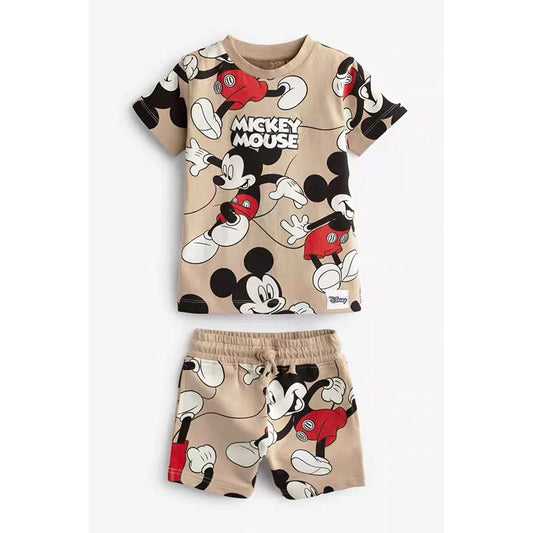 Kids Boy Boutique Outfits Mickey Mouse Summer Clothes for Boys Clothing Sets Toddler Boy Tracksuit Little Boy Set T Shirt+Shorts