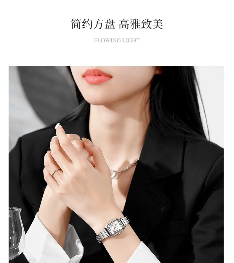 Dropshipping Luxury Women Quartz Watch Casual Fashion  Stainless Steel Strap Wristwatch Relojes Para Mujer Ladies Gifts