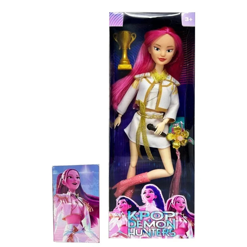 2025 Kpop Demon Hunters Live-Action Figure Toy Set with Theme Song Colorful Lights Action Figures for Fans And