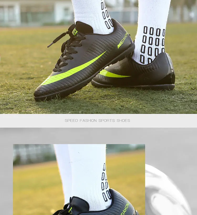 Men Soccer Shoes Cleats Society Children Boys Kids Autumn Casual Studded Boots