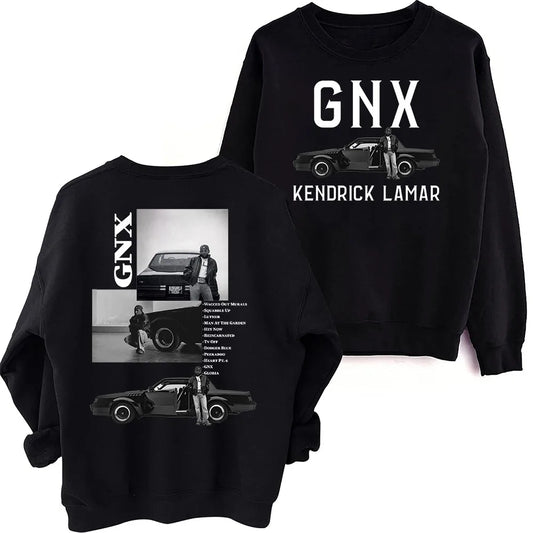 Kendrick Lamar GNX Tour Sweatshirt Oversized Harajuku Round Neck Long Sleeve