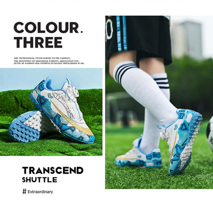 Football Boots Society Futsal TF Pink Soccer Tennis Shoes Sports